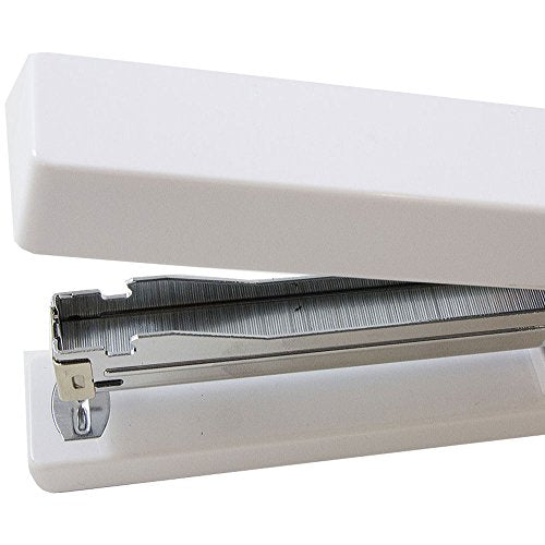 JAM PAPER Modern Desk Stapler - White - Sold Individually - color: White, size: Pack of 1