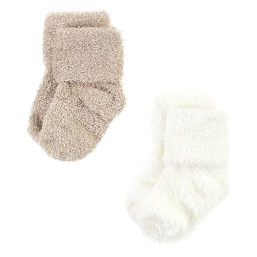 Hudson Baby Baby 8-pack Cotton Rich Newborn and Terry Socks - color: Beige Stripe 8 Pack, size: 0-6 Months
