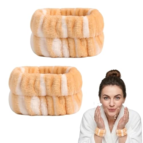 Cute plush face wash, makeup, moisture-proof sleeves, wrist strap
