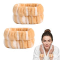 Cute plush face wash, makeup, moisture-proof sleeves, wrist strap