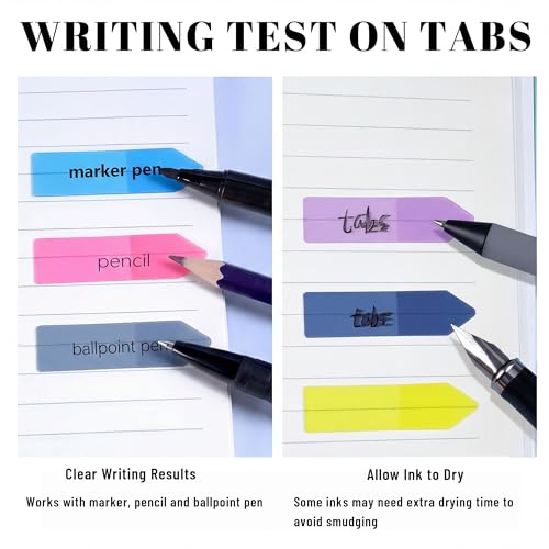 Ericter Arrow Sticky Tabs 1200 PCS, Book Annotation Tabs Writable, Translucent Sticky Notes, Page Flags & Sticky Bookmarks, Repositionable Arrow Flags Tabs for Books, Study, Office Supplies - color: Neutral Tone, size: 1200