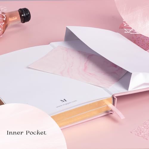 MGGAO Dotted Journal for Women Men, A5 Hardcover Dot Notebook - color: Pink, size: Dotted