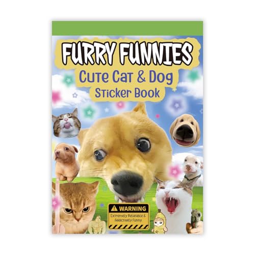 800 Pcs Cats & Dogs Meme Stickers 30 Sheets Cute Funny Sticker Book - color: Cute Fun Cat Dog