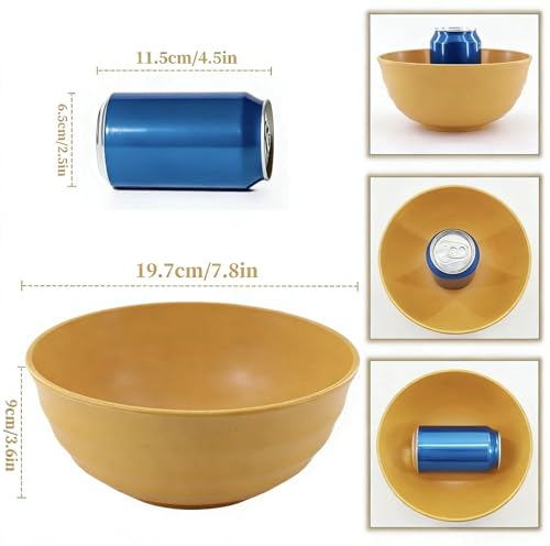 Large 60oz Unbreakable Bowls – Wheat Straw BPA Free Deep Soup Bowls, Microwave Dishwasher Safe for Cereal, Salad, Oatmeal, Ramen – Perfect for Camping & Daily Dining (Bowl-9p without Lid) - color: Bowl-9p without Lid
