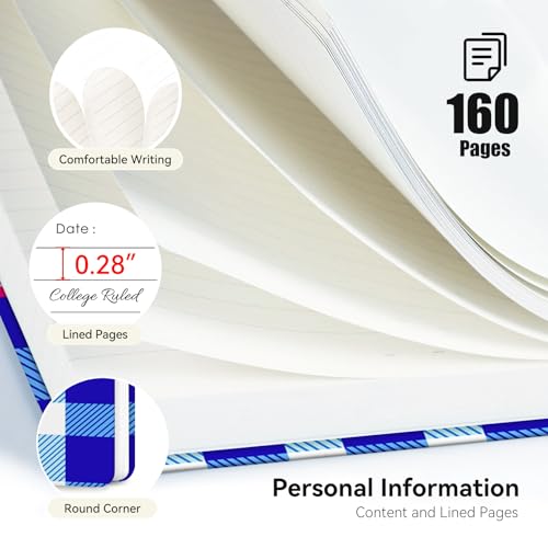 Lined Spiral Journal Notebook for Work A5, 160 Pages, Back & Body Hurts - color: Back