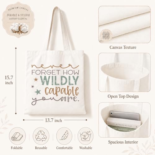 Funny Canvas Tote Bag, Reusable Shoulder Grocery Bag, Holiday Gift Bags for Friends, 13.7x15.7 inch - color: Style 54