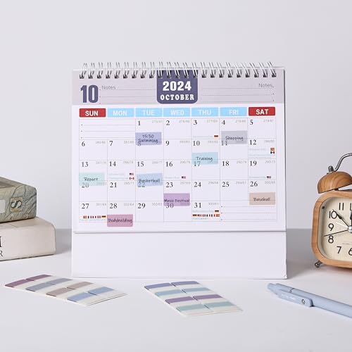 Mr. Pen- Sticky Index Tabs, 240 Pcs, Pastel Sticky Tabs for Notebooks - color: Morandi, size: 1" × 1", 240 pcs