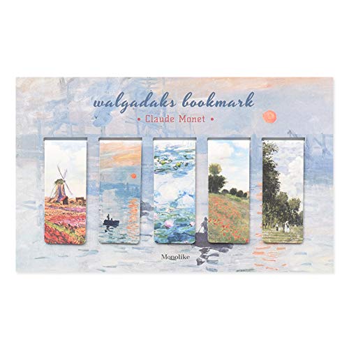 Monolike Magnetic Bookmarks Monet, Set of 5 - color: Monet