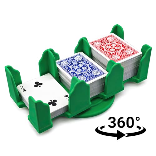Card Holder -Revolving Card Game Holder Playing Cards Tray