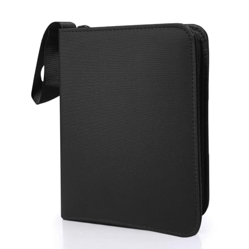 Card Binder, 4 Pocket 240 Card for Collectible Trading Card Albums - color: 240-BLACK-1