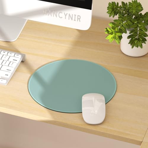 Hancynir Cute Round Mouse Pad, Small Mousepad for Laptop Desk Office - color: 1 Green