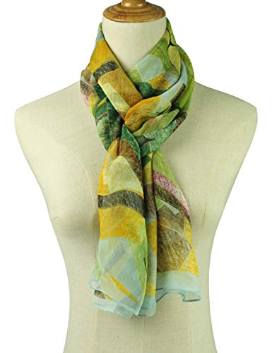PANTONIGHT Long Chiffon Sheer Scarf Gradient Shaded Colors Lightweight Scarf For Womens - color: Col 752