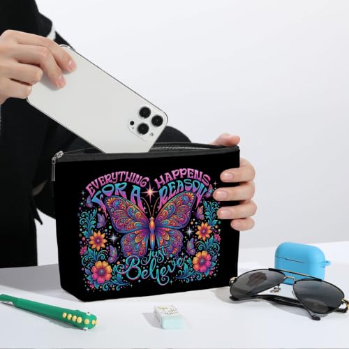 Butterfly Makeup Bag for Women Travel Organizer Pouch Cosmetic Bags 07 - color: Multicolor 1588