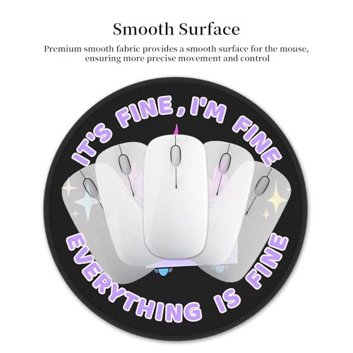 Hancynir 2Pcs Dumpster on Fire Mouse Pad, Funny Mousepad for Desk 8.6 in - color: 00-2 Dumpsters Purple & Pink