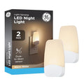 GE Plug in Night Light with Dusk to Dawn Sensor, 2 Pack - color: Warm White, size: 2 Pack