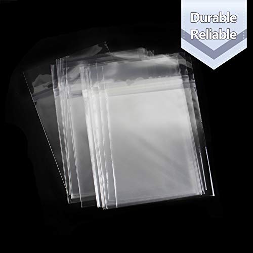 Golden State Art 5x7 Inch Crystal Sealed Clear Plastic Sleeves,100 Pack - size: 5-1/4 x 7-1/8