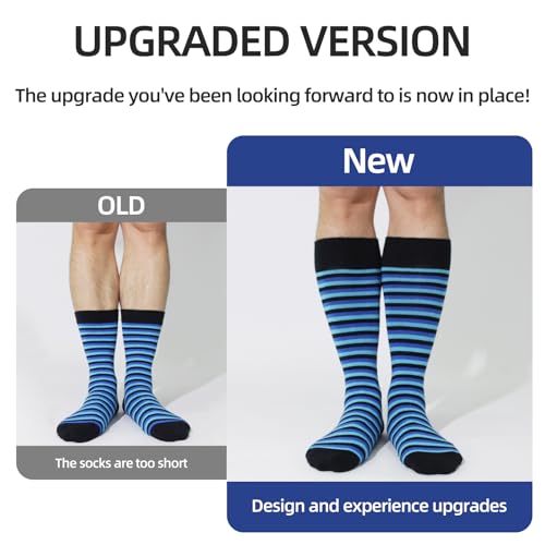Mens socks size 10-13/9-11/13-15 Cotton Crew funny Colorful work dress socks for men 9-12 gifts for him 6/12 Pairs - color: Colorful 12 Pairs, size: 7-10