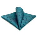 S&W SHLAX&WING Mens Pocket Square Paisley Multicolor Large for Business Wedding - color: Ah77