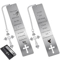 Christian Metal Bookmark Gifts - 2 Pcs I Can Do All Things - style: Christian