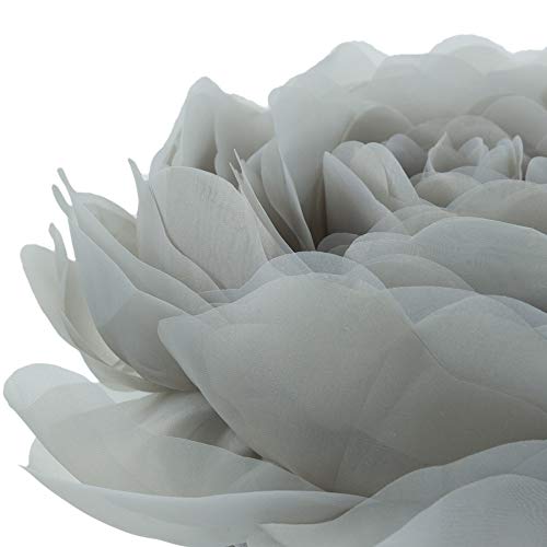 JWH Stereo Flower Throw Pillow Cover, Light Gray, 14 Inch - color: Gray, size: 14" x 14" (Pack of 1)