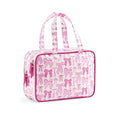 Toiletry Bag for Women, Pink Bow - color: Pink Bow