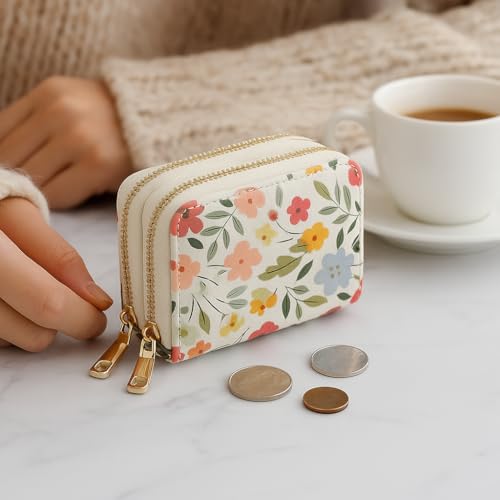Chinese Style Mini Coin Purse - Elegant & Compact - Perfect for Travel, Daily Commute, and Home Use (white) - color: white