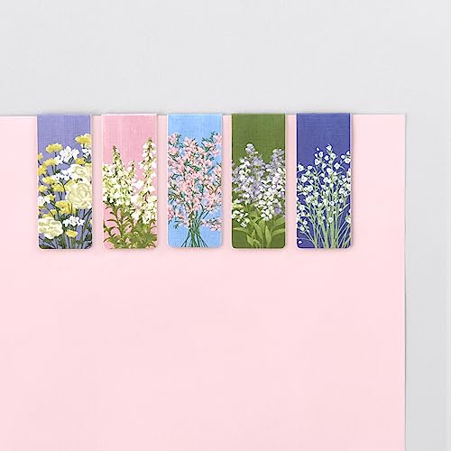 Monolike Magnetic Bookmarks Olivia's Flowers Ver.4, Set of 5 - color: Olivia's Flowers Ver.4