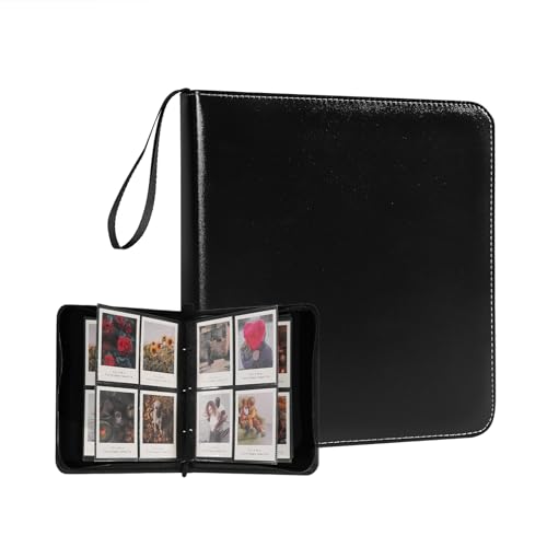 Large Polaroid Photo Album Binder, 240 Pockets. Black - color: Black