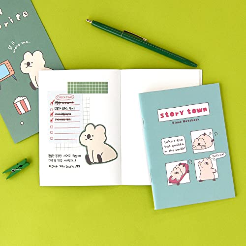 Monolike Story town Afternoon mini notebook 6p A-SET_Mini note, Pocket note, Blank note, Pocket size, a portable note, 48pages - color: Story town Afternoon A-SET