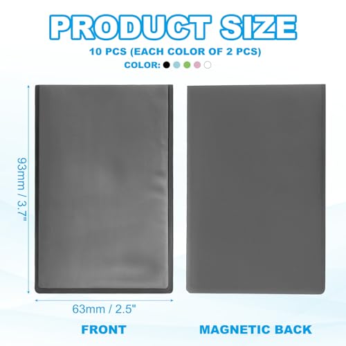 PATIKIL 2x3 Fridge Magnetic Frame, 10Pcs Mini Picture Frames Photo Frame Instant Film Small Picture Holder for Fujifilm Refrigerator, 5 Colors - color: 5 Colors