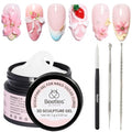 Beetles 3D Gel Nail Art,White 3D Sculpting Gel for Nail Art & Sculpting Pen - color: C-White-4