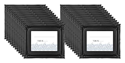 MCS Wedding Photo Frame/Placecard Holder, Black, 24-Pack - color: Black
