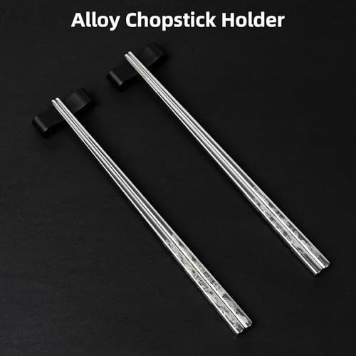 Black Dragon & Phoenix Reusable Stainless Steel Chopsticks 2 Pairs - size: Stainless Steel