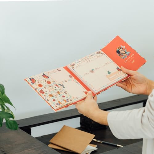 Grupo Erik Frida Kahlo Weekly Planner Notepad Set - color: Pink