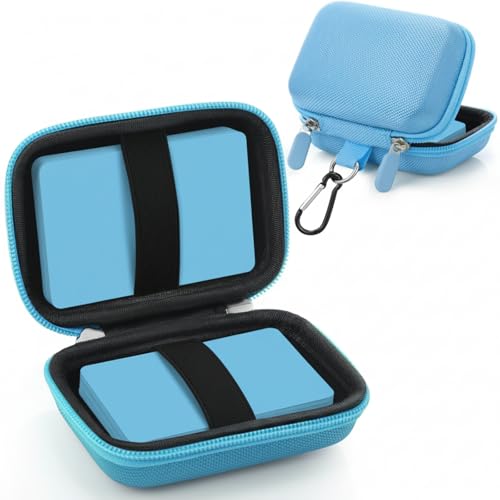 Sanwuta 4 Pcs Travel Card Games Case, Playing Card Case, Eva, Black, Blue - color: Blue