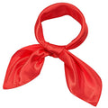 SATINIOR Square Neck Scarf Women - color: Red, size: 23.6 x 23.6 inches