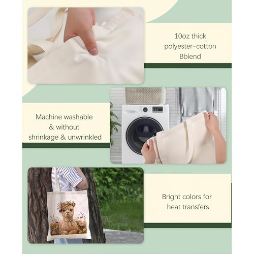 Aesthetic Canvas Tote Bag for Women – Minimalist Open-Top Design, Perfect for Books, Daily Errands and Gifting. - color: Floral Alpaca Straw