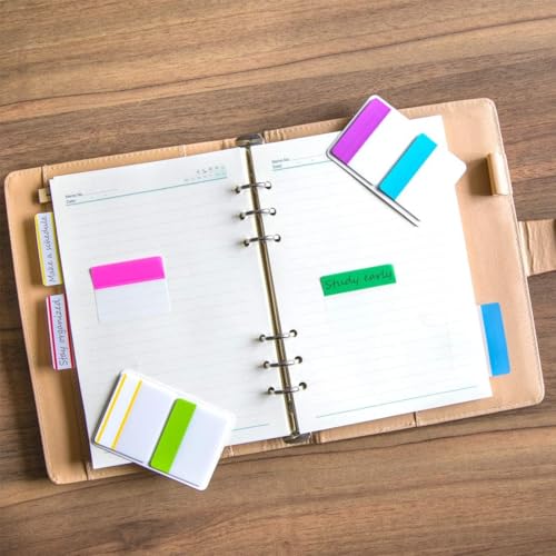 KICNIC Sticky Tabs Index Tabs, 2 Inch, 720 Pieces, 12 Colors, Self Adhesive - color: Neon Colors, size: 720pcs