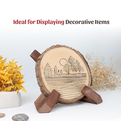 ihvan online, Cookbook Stand, Rustic Wooden Recipe Book Holder, Adjustable and Foldable Cook Books Stand, Wood Stands for Kitchen Counter, Tablets, Plate Holders and Photos, Gift for Home Chefs, Brown