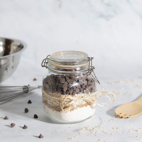 Glass Jars with Airtight Lids 32 oz [Set of 2] - size: 32 oz