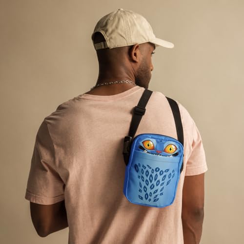 KPop Demon Hunters Derpy Tiger Crossbody Bag – Cute Character Shoulder Purse with Adjustable Strap – Lightweight Everyday Accessory – Officially Licensed