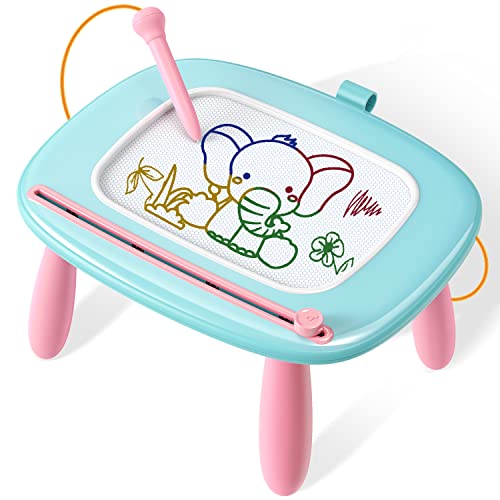 Seimome Magnetic Drawing Board, Toddler Girl Toy for 1-3 Year Old, Doodle Board Pad Learning and Educational Kids Toy for 1 2 3 Year Old Baby Birthday- Mint Blue - color: Mint Blue