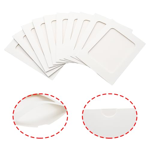 30Pcs 4x6Inch White Paper Photo Frames with String & Clips - color: White, size: 4x6inch