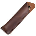 Handmade Genuine Leather Double Pen Case Fountain Pen Sleeve Holder Pouch Cover Vintage (Coffee)