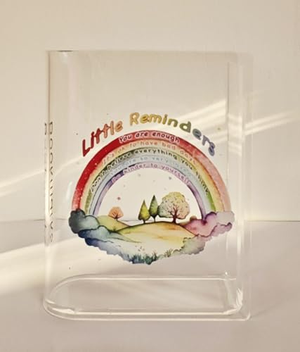 Book Shaped Bookmark Holder, Reading Accessories Gift for Book Lovers, Women, Librarians (Rainbow) - style: rainbow