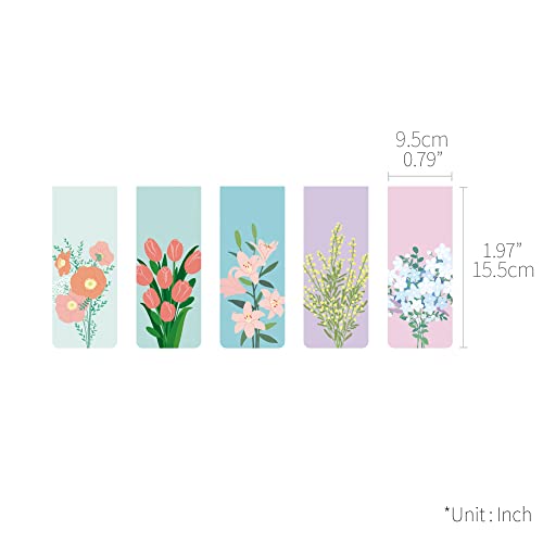 Monolike Magnetic Bookmarks Flower for You Ver.2, Set of 5 - color: Flower for You Ver.2
