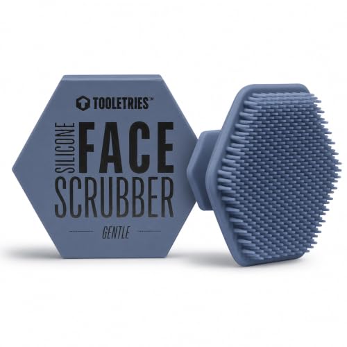TOOLETRIES Silicone Face Scrubber, Facial Cleansing Brush - Glacier - color: Glacier