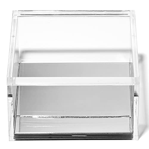OfficeGoods Acrylic Desk Organizer with Silver Base, Large - color: Silver, size: Large