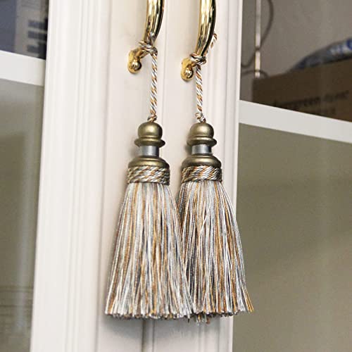 4 Pack Tassel Key Tassel with Loops for Home Decoration - color: Mix Blue, size: 4 Pack