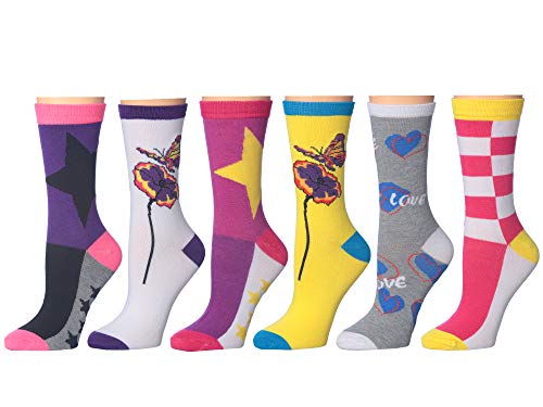 Frenchic 12/24/48 Pairs Pack Women's Colorful Patterned Cute Funny Casual Fashion Crew Socks - color: Love